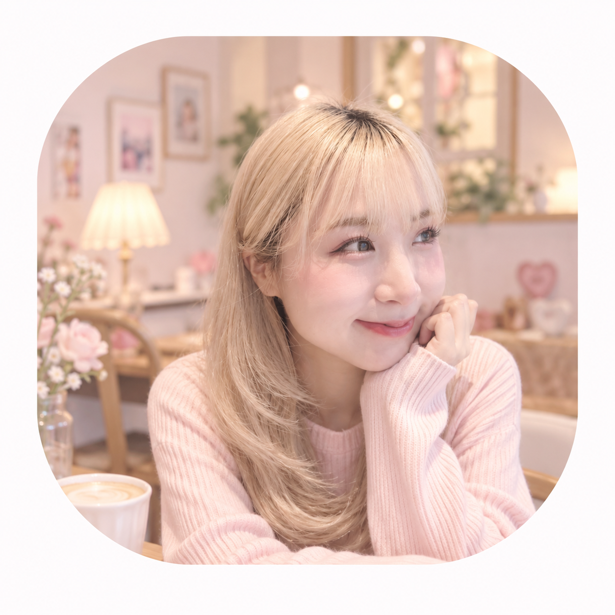 ピンクのニットを着たあお先生のプロフィール写真